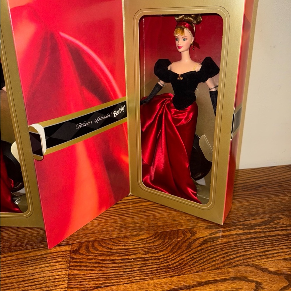 Barbie in Glamorous Red and Black Ensemble